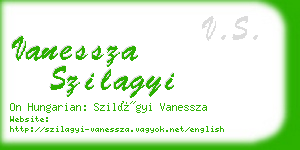 vanessza szilagyi business card